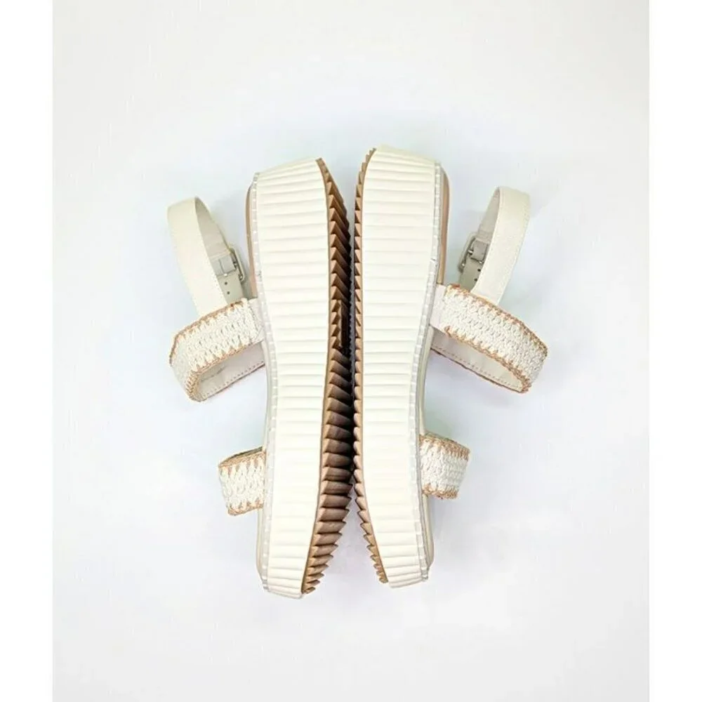 Dolce Vita Daiya Women's Ivory Platform Sandals Size 9.5 (MSRP $130)